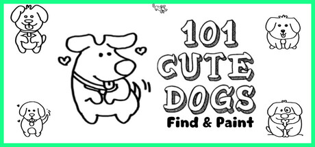 101 Cute Dogs: Find & Paint cover artwork