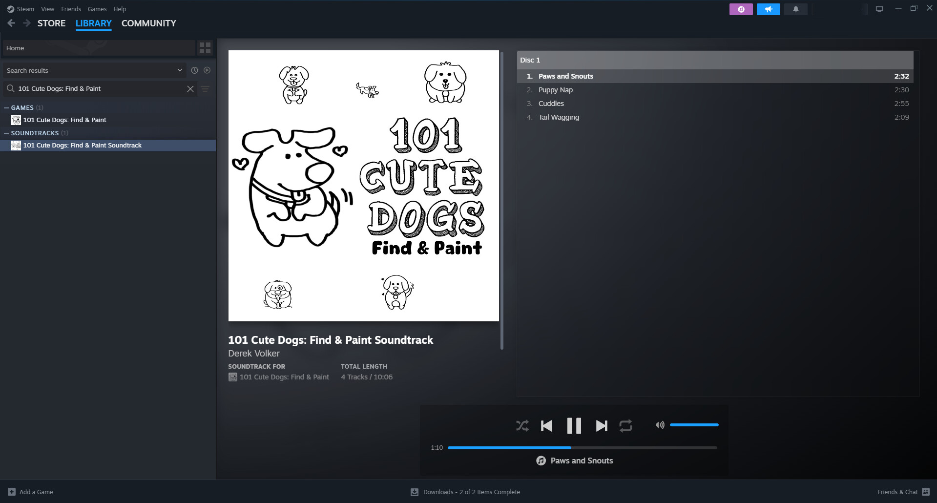 101 Cute Dogs: Find & Paint - Soundtrack official in-game screenshot 1