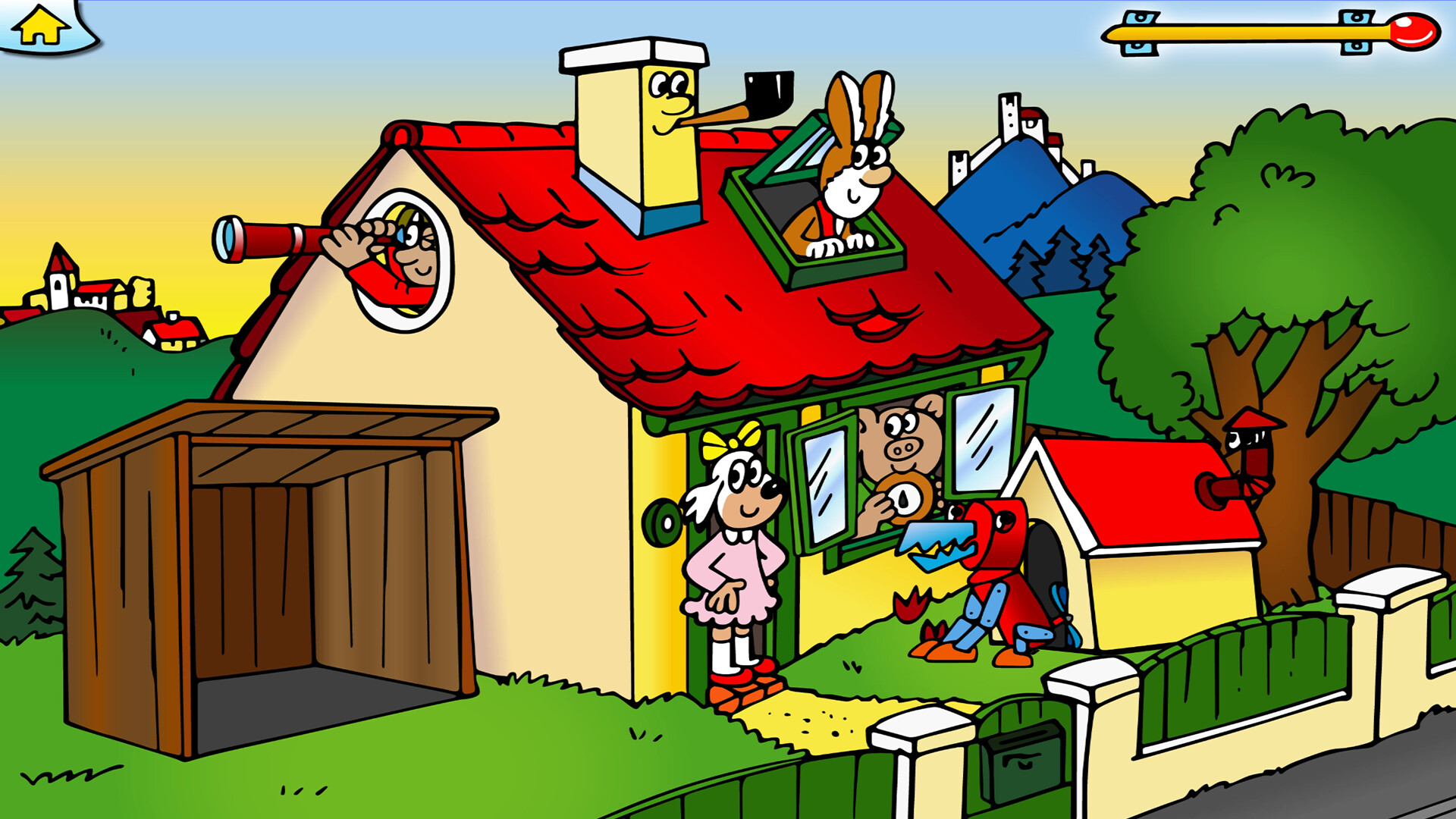 Čtyřlístek a Strašidelný hrad official in-game screenshot 1