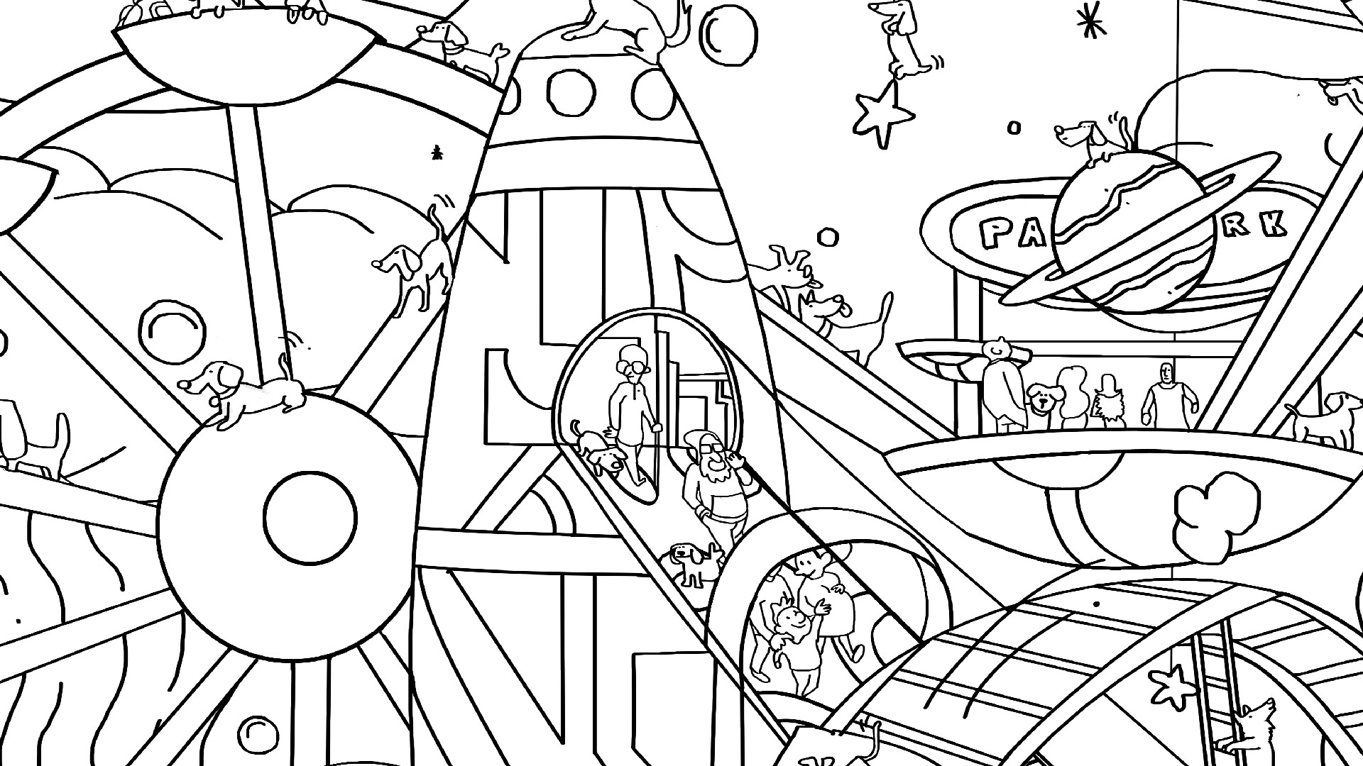 101 Cute Playland Dogs: Find & Paint - Artbook official in-game screenshot 1