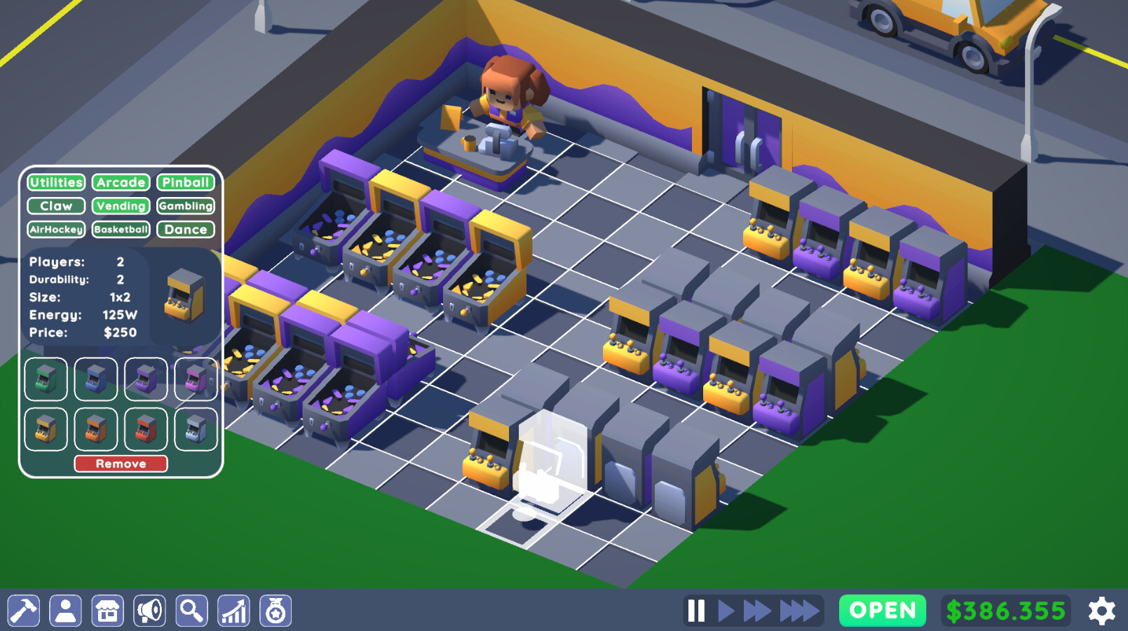 Arcade Empire Tycoon official in-game screenshot 1