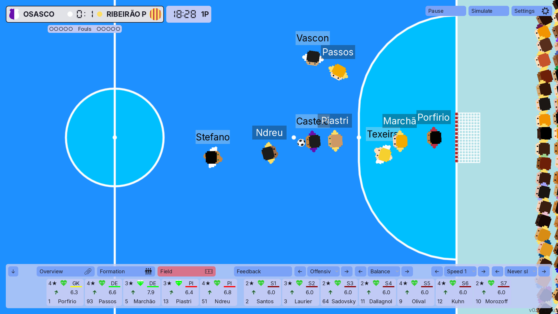 99Managers Futsal Edition official in-game screenshot 1