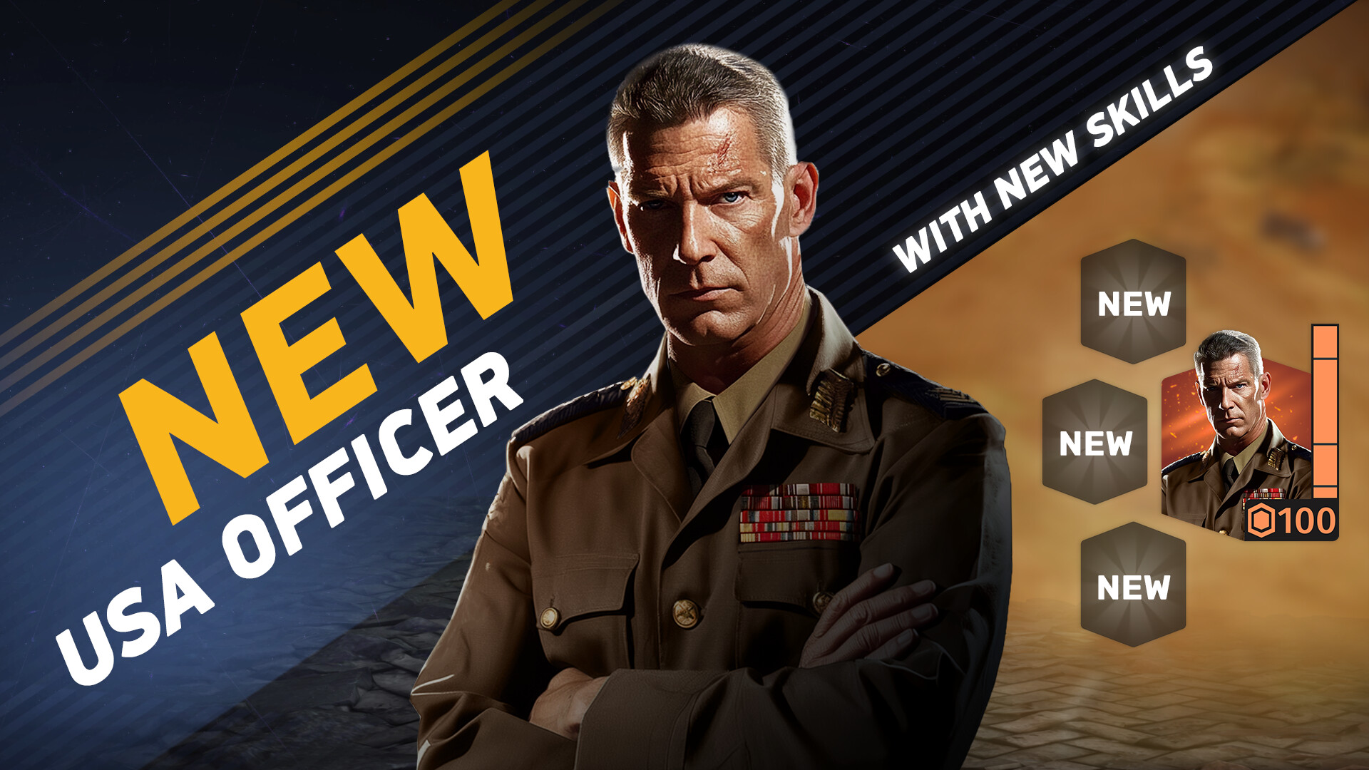 World War Armies - New USA Officer Pack official in-game screenshot 1