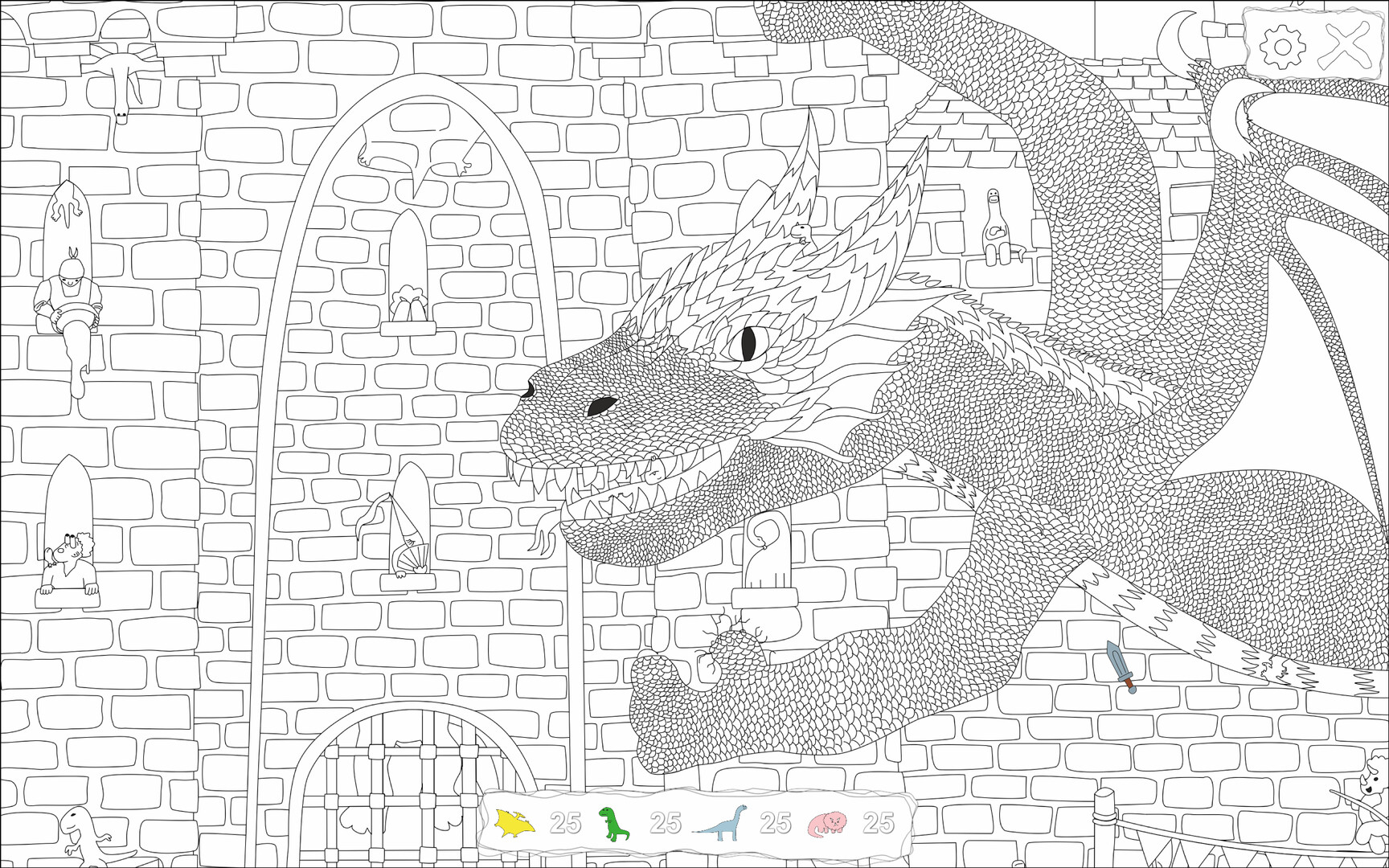 100 Hiddensaurs - Medieval official in-game screenshot 1