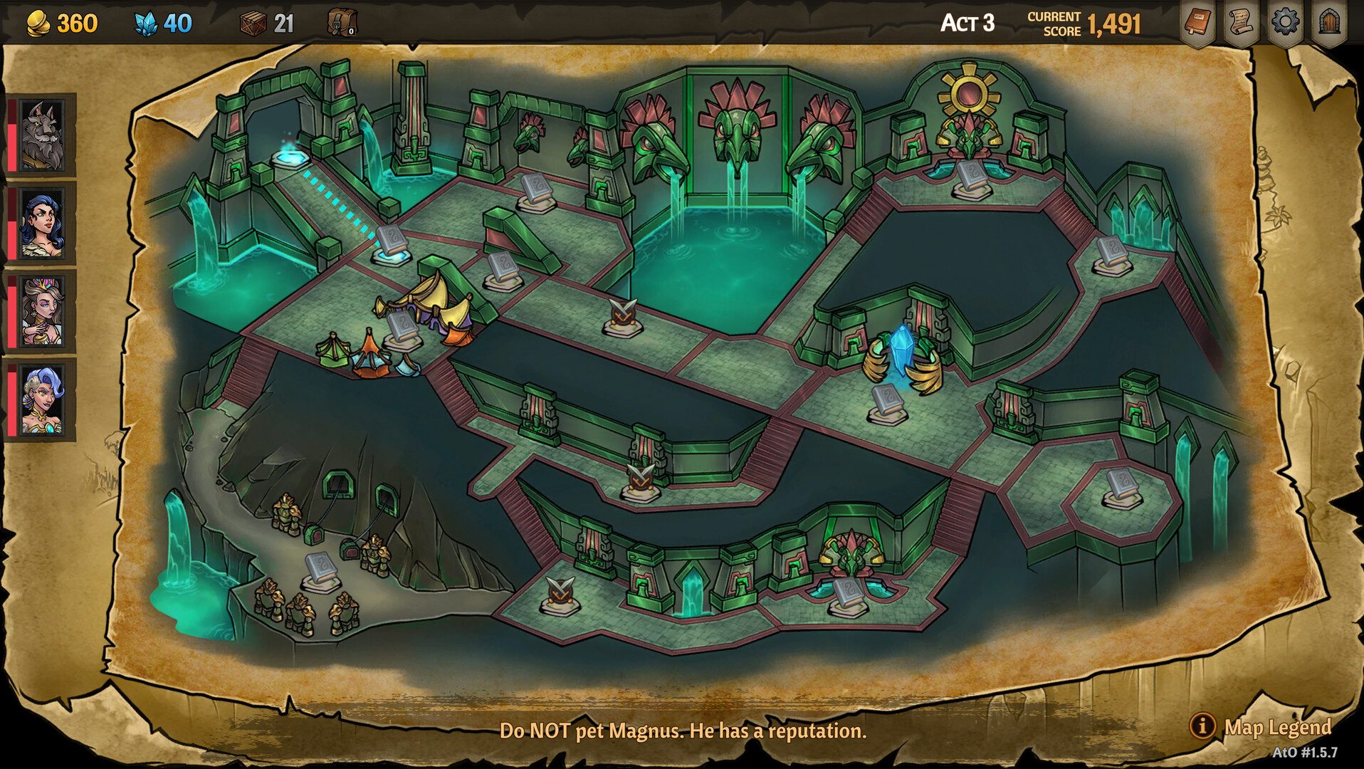 Across the Obelisk: The Sunken Temple official in-game screenshot 1
