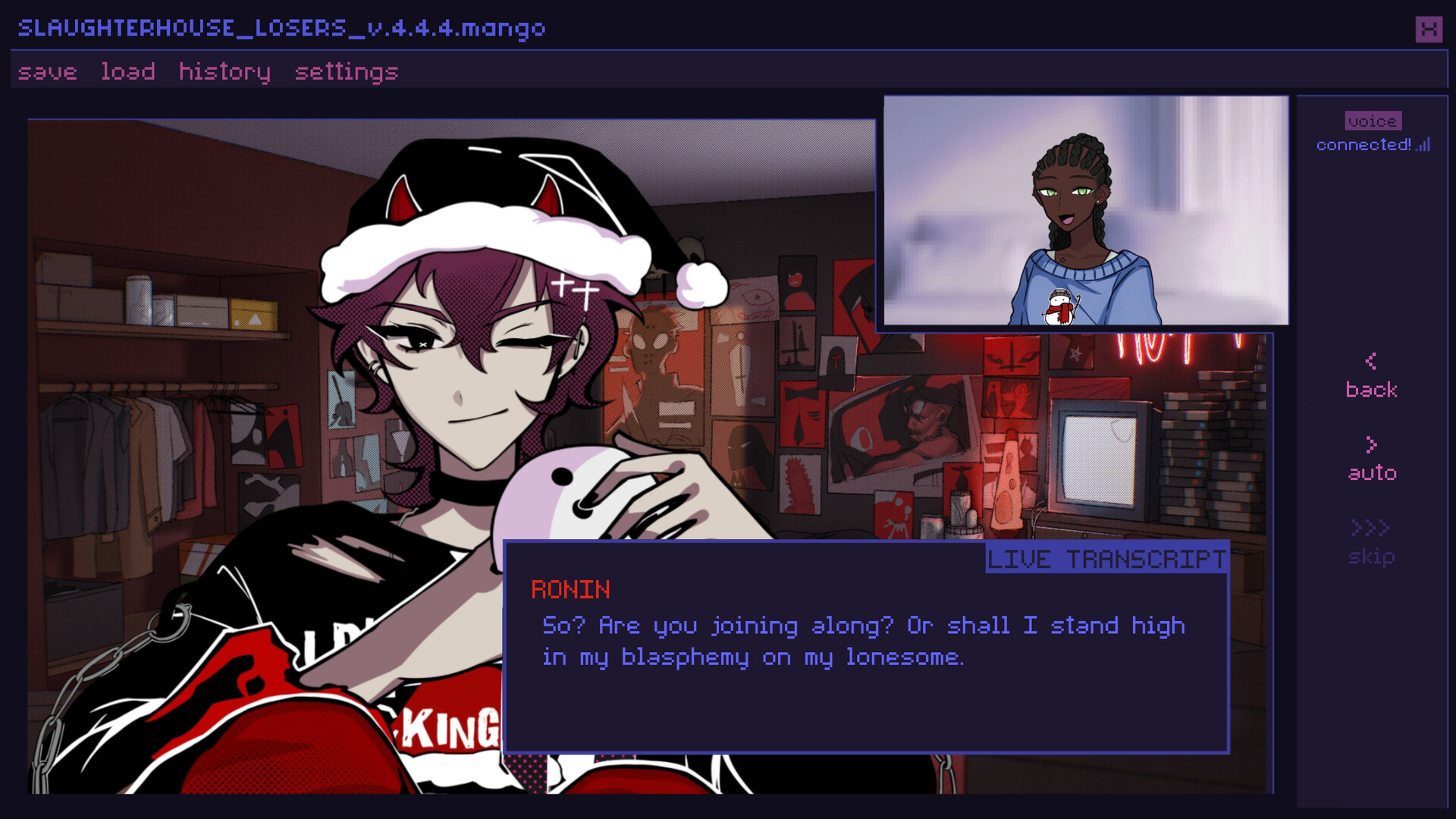 A Killer Chat! Christmas official in-game screenshot 1