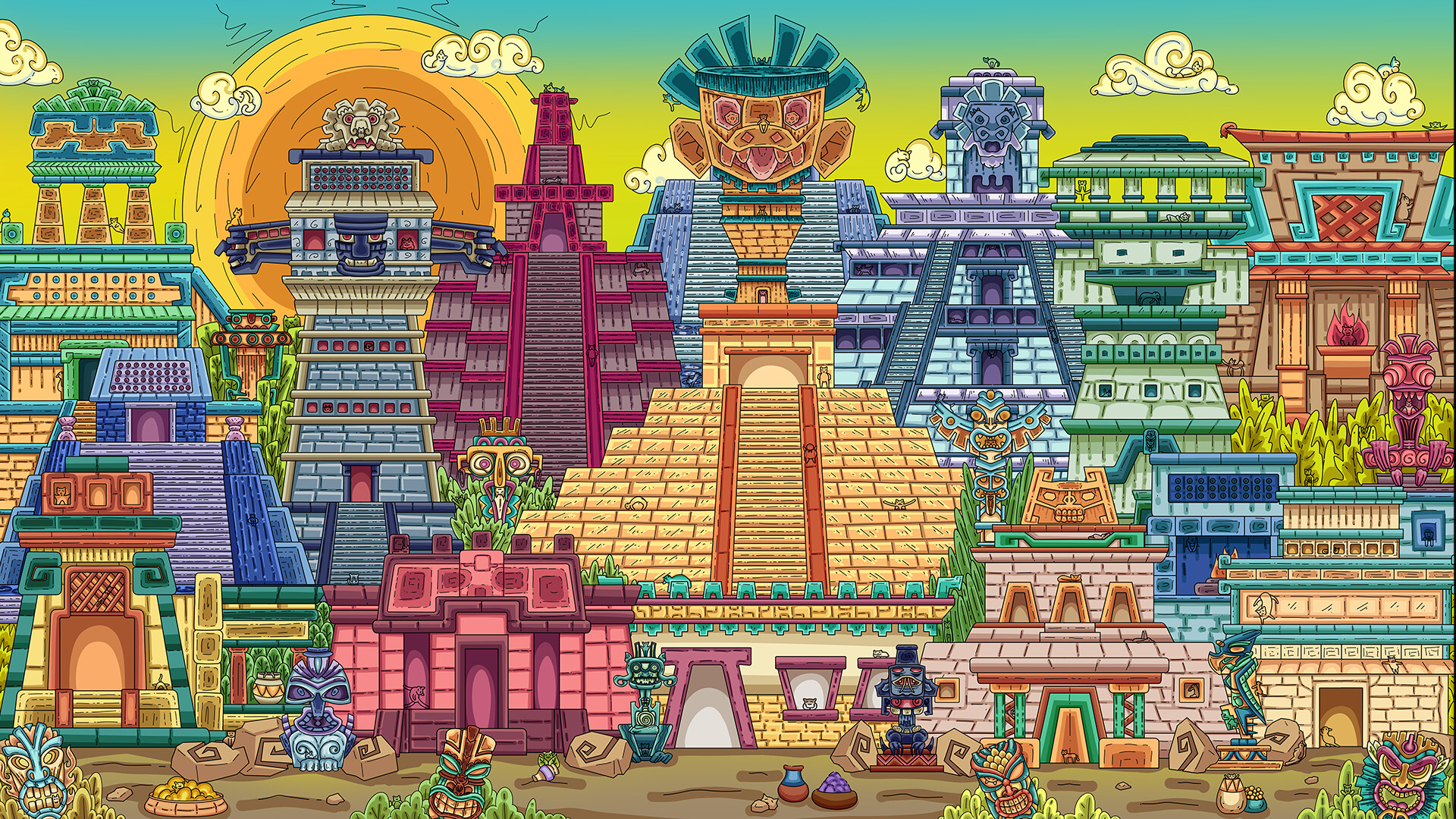 100 Aztec Cats Soundtrack official in-game screenshot 1