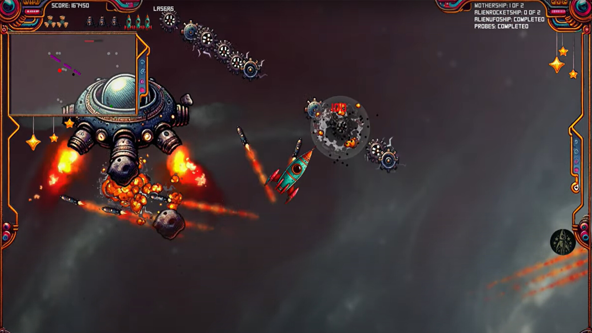 Asteroids and Aliens official in-game screenshot 1