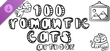 100 Romantic Cats - Artbook cover artwork