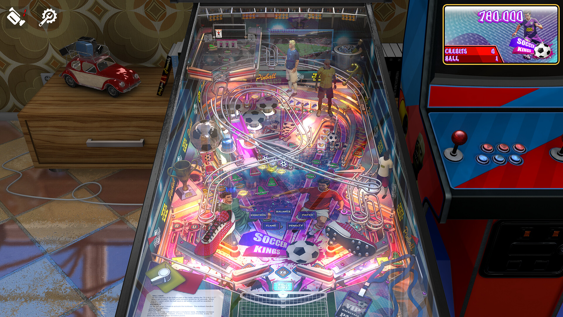 Zaccaria Pinball - Soccer Kings Deluxe Pinball Table official in-game screenshot 1