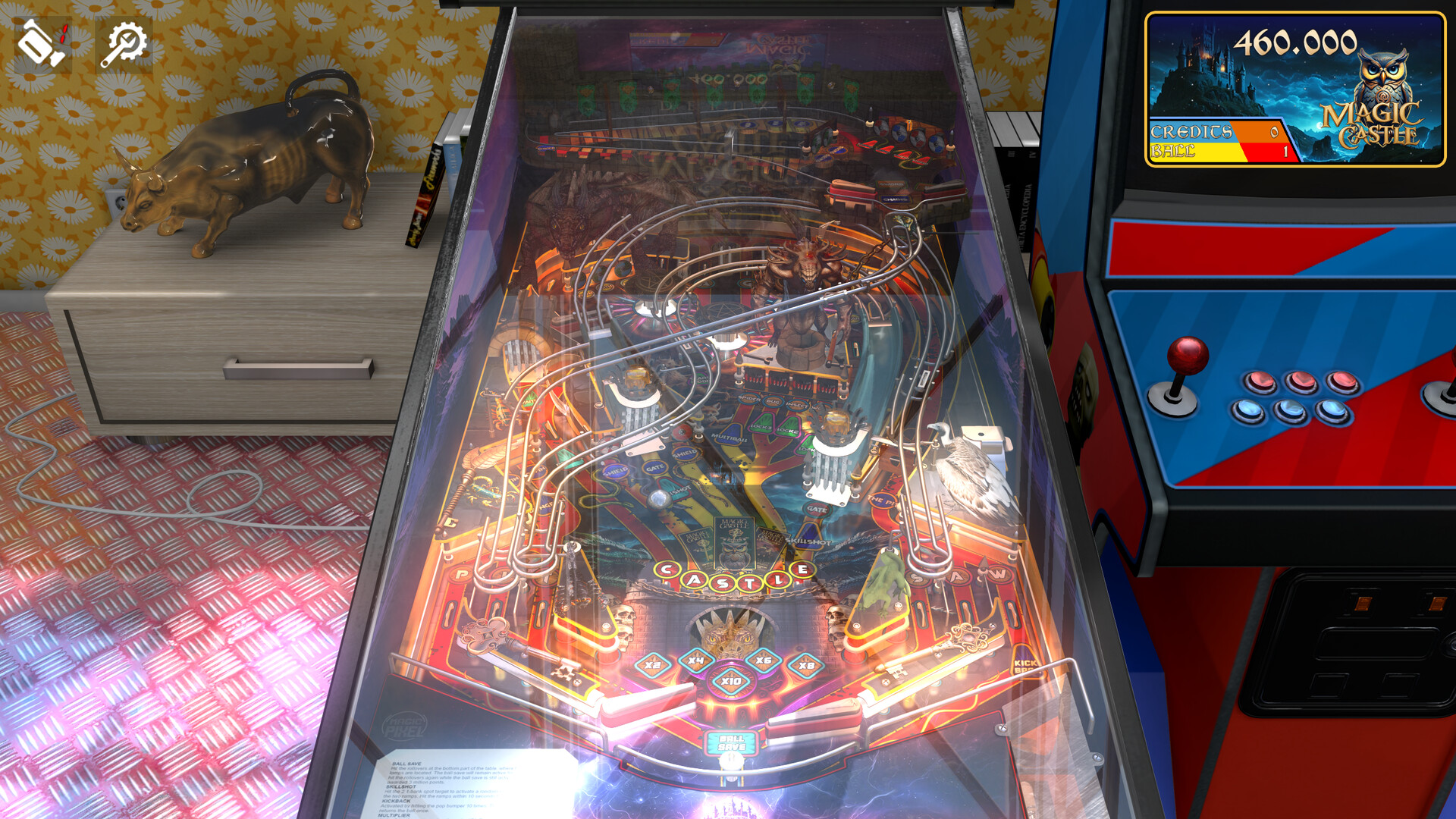 Zaccaria Pinball - Magic Castle Deluxe Pinball Table official in-game screenshot 1