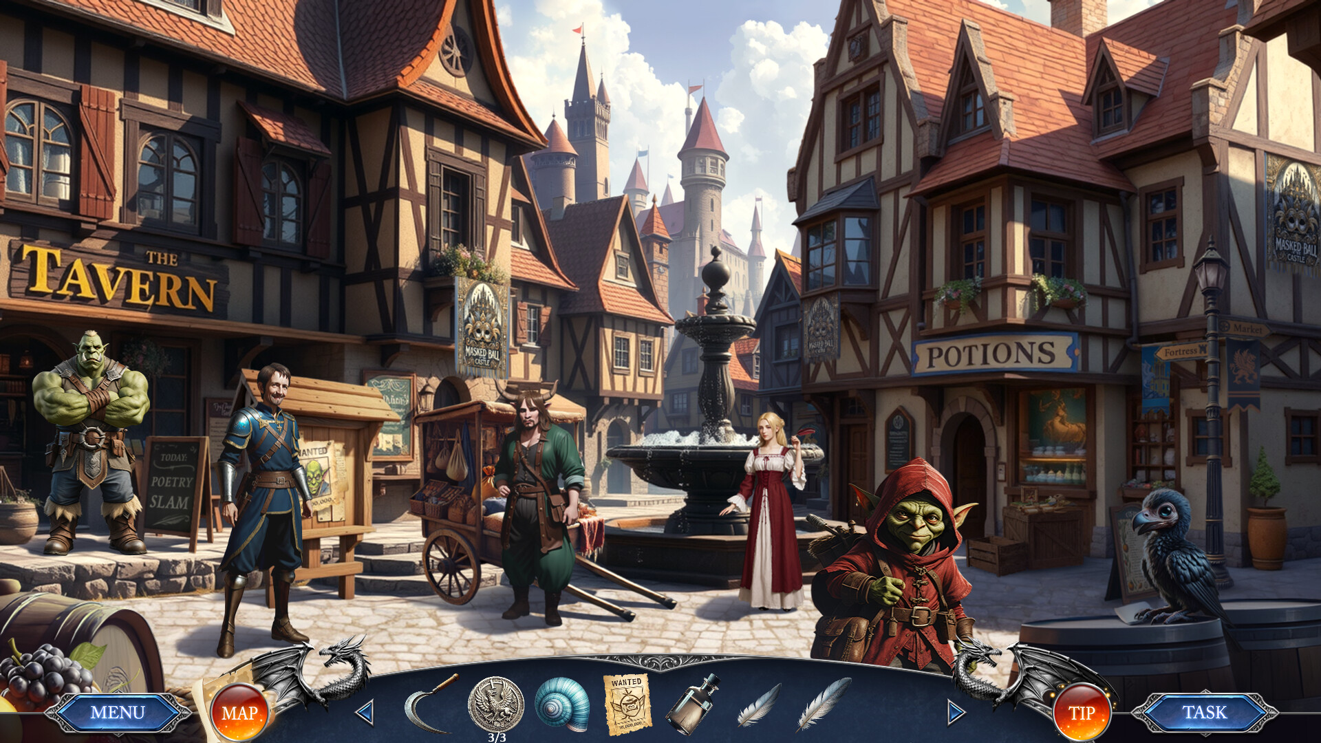 Adventures & Quests - The black Crystal official in-game screenshot 1