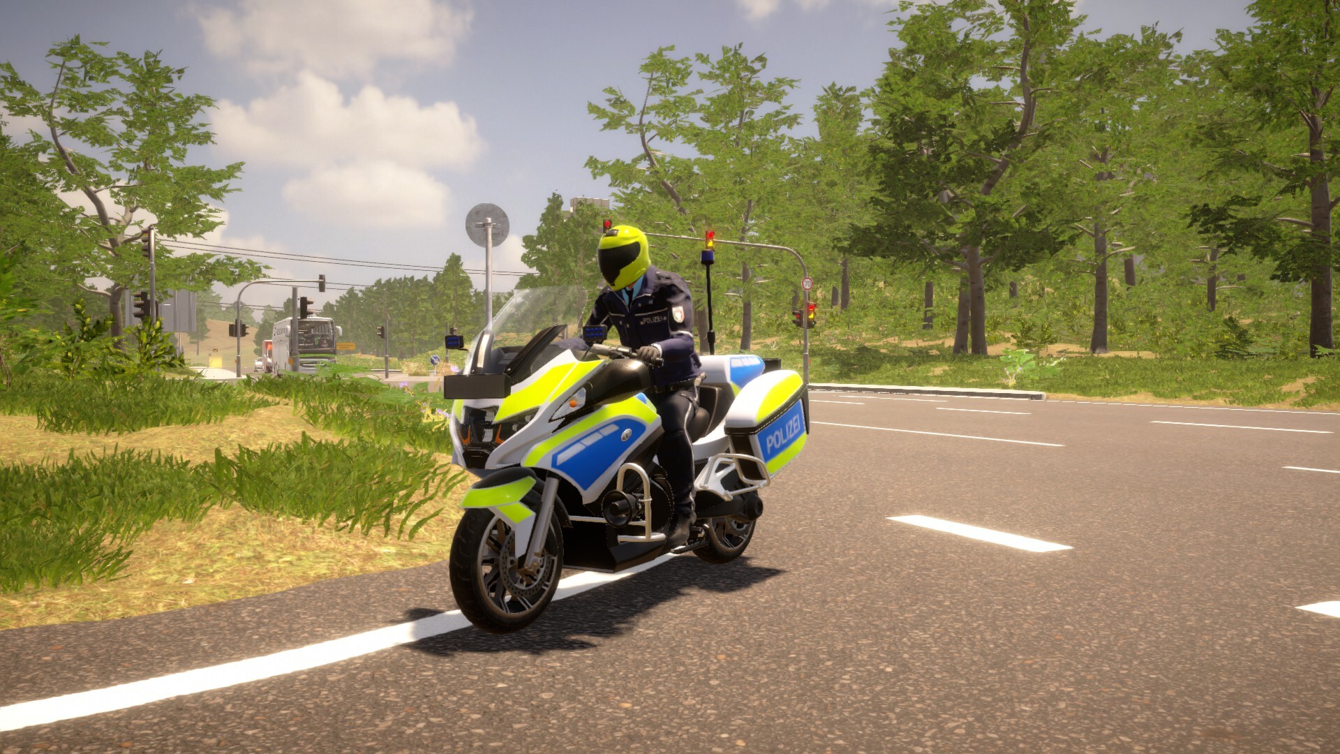 Autobahn Police Simulator 3 - Police Motorcycle official in-game screenshot 1