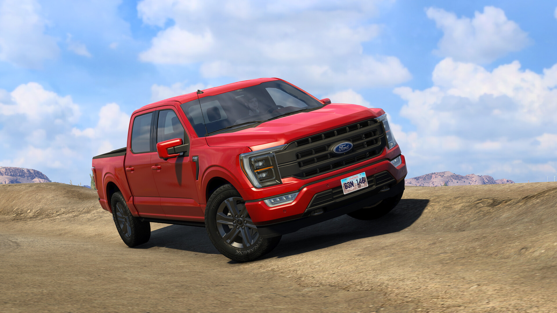 American Truck Simulator - FORD Car Pack official in-game screenshot 1