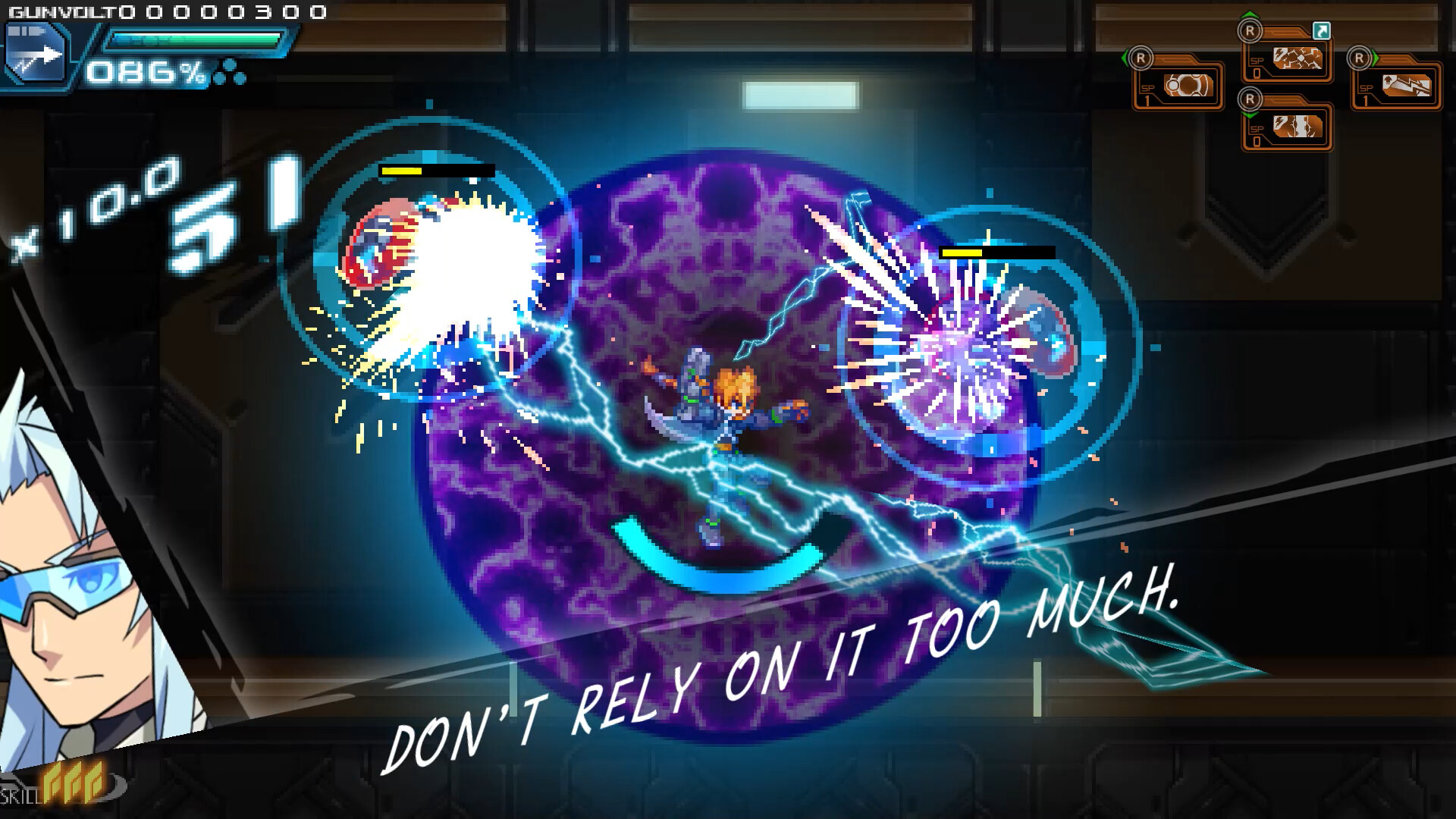 Azure Striker Gunvolt Trilogy Enhanced official in-game screenshot 1