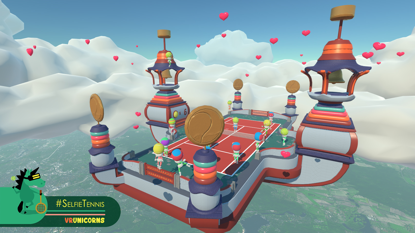 #SelfieTennis official in-game screenshot 1
