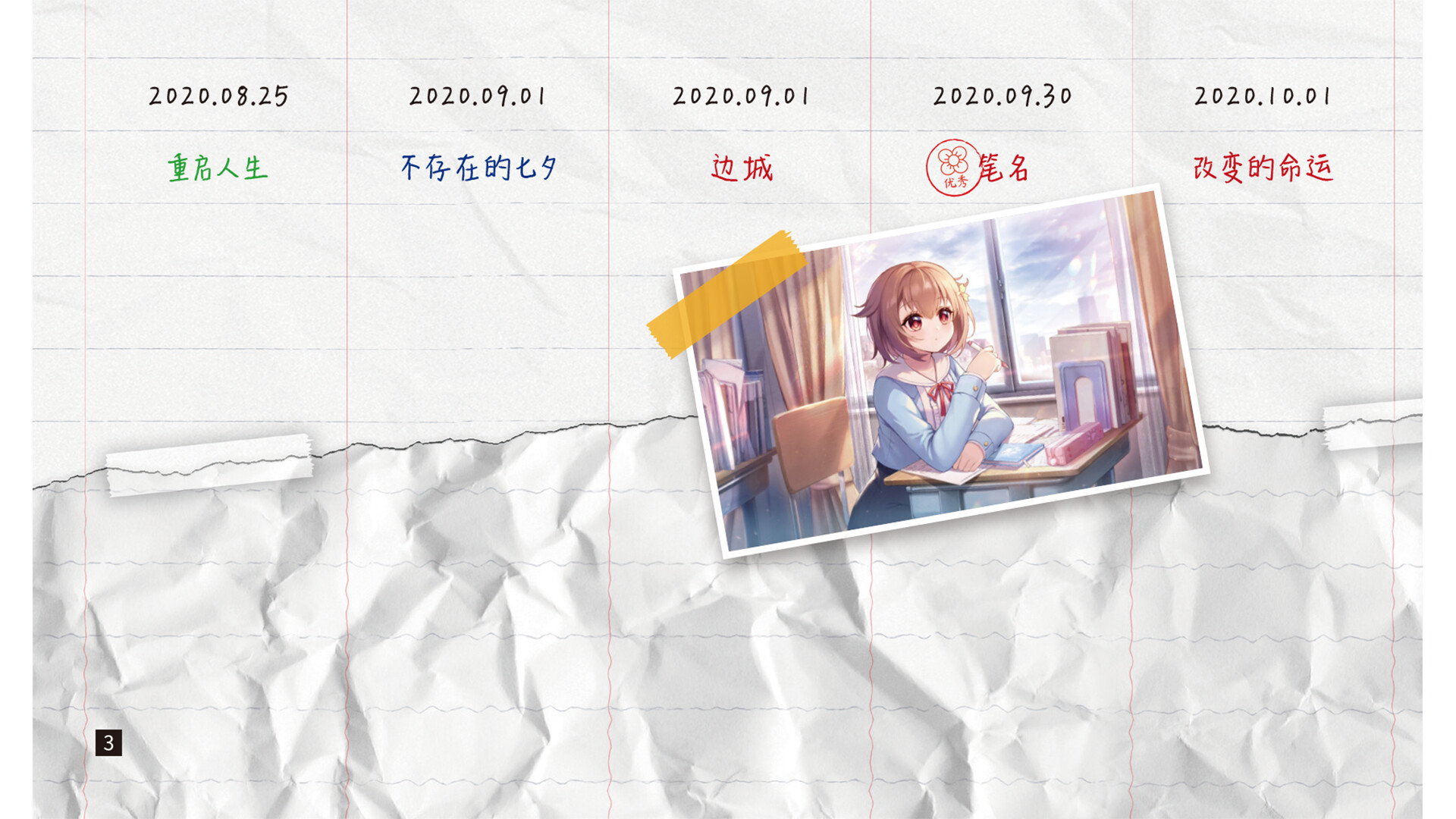 《恋爱绮谭》系列时间线解密 official in-game screenshot 1
