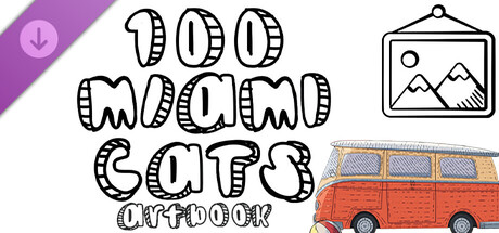 100 Miami Cats  - Artbook cover artwork