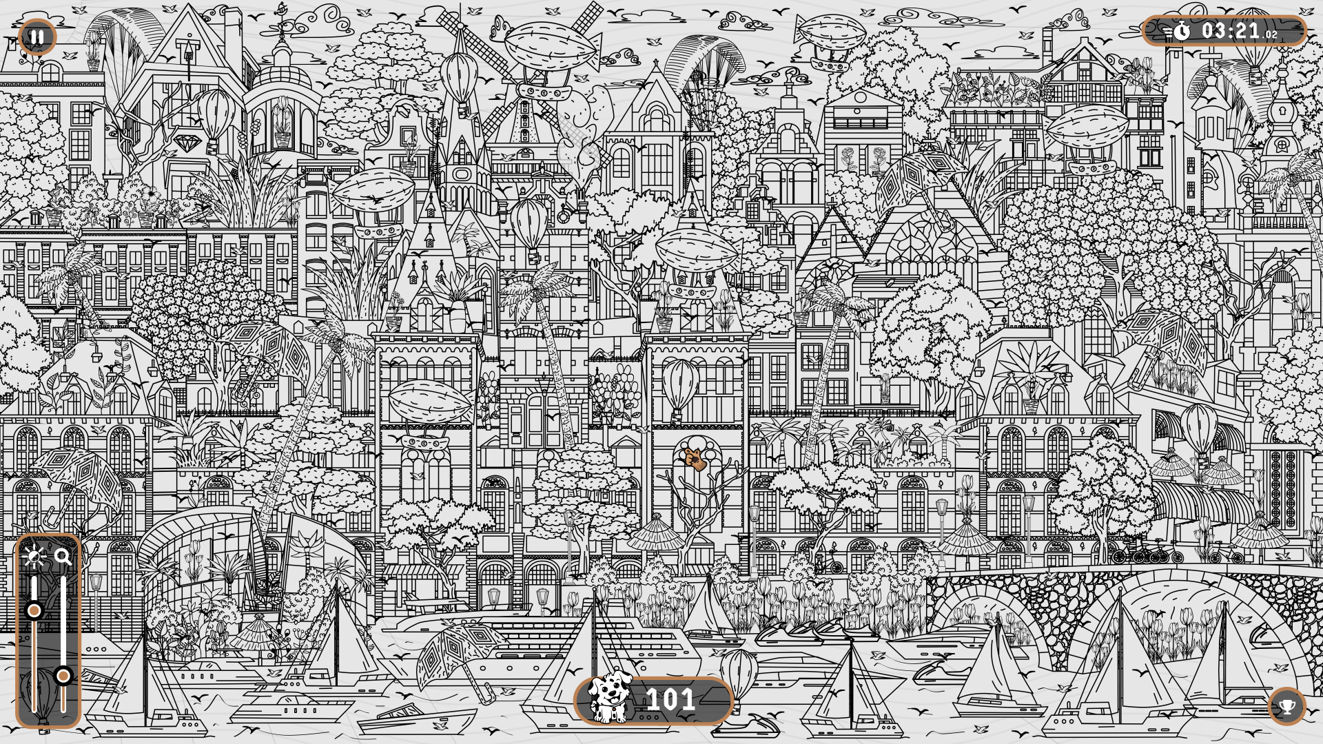 101 Dogs Hidden in Amsterdam official in-game screenshot 1