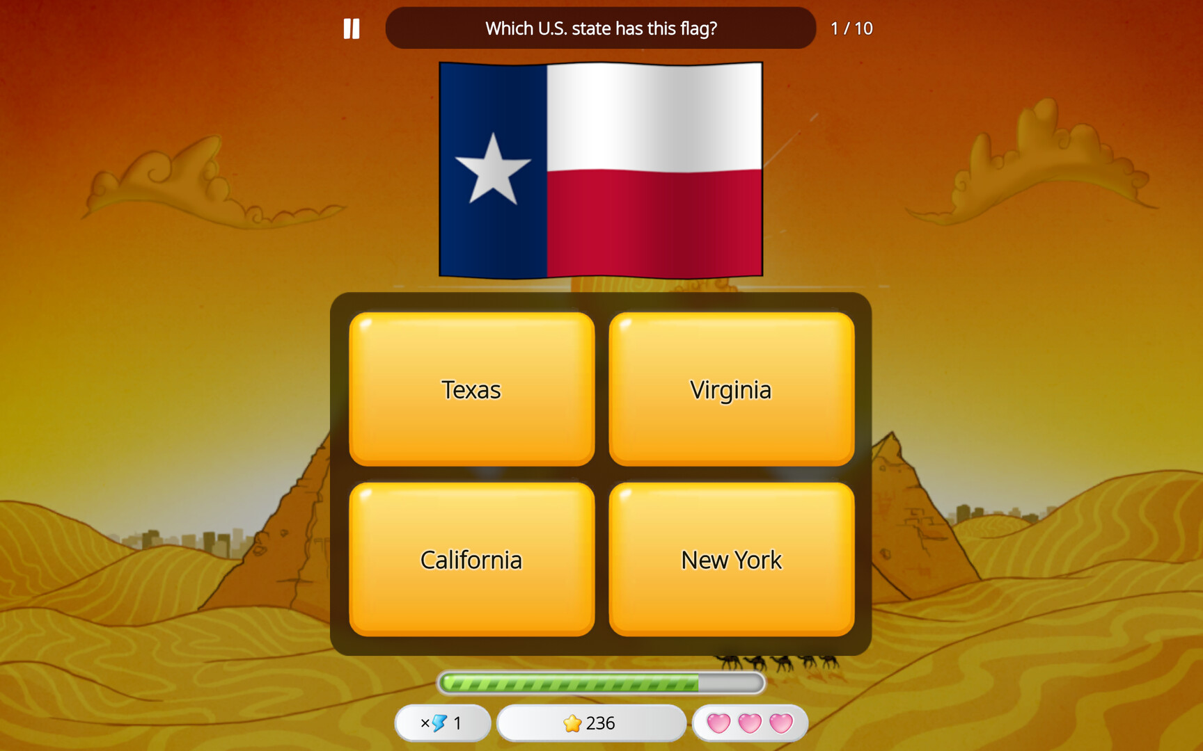 World Capitals Quizzer - Flags official in-game screenshot 1