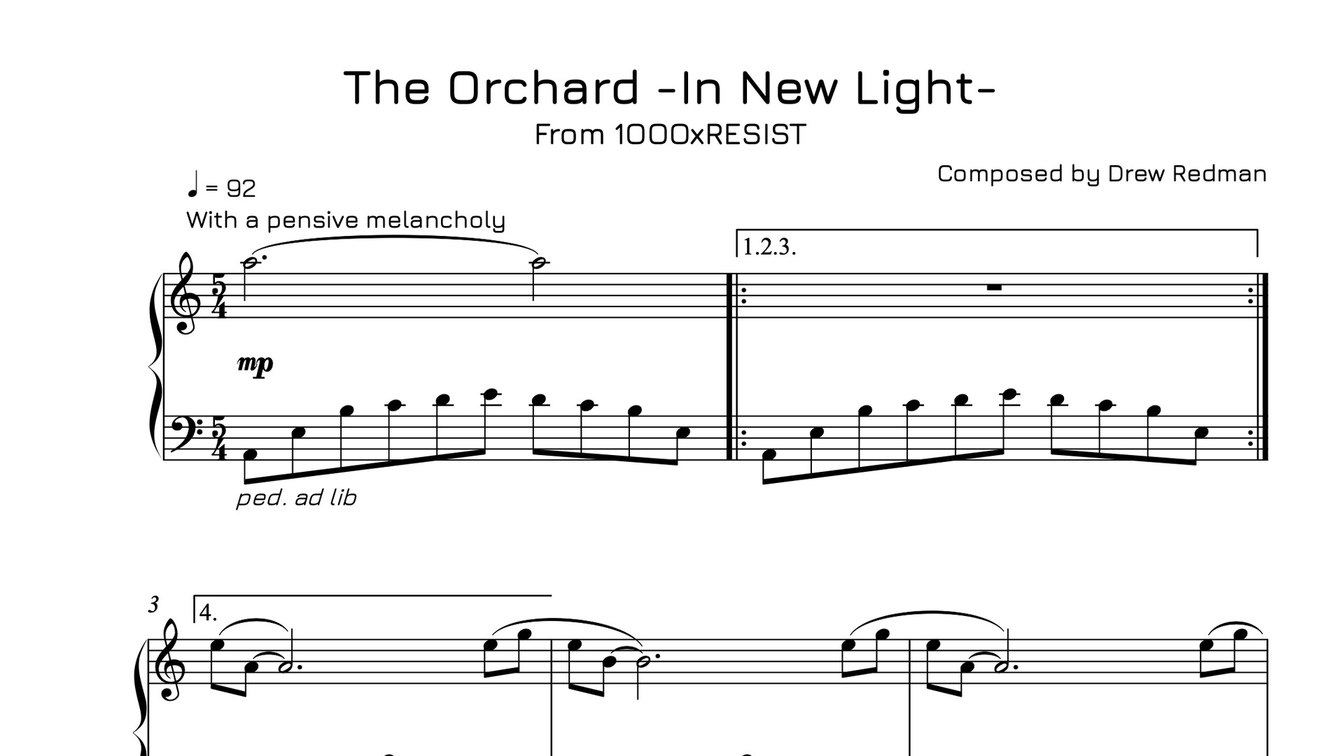 1000xRESIST - Piano Book Vol.3 official in-game screenshot 1