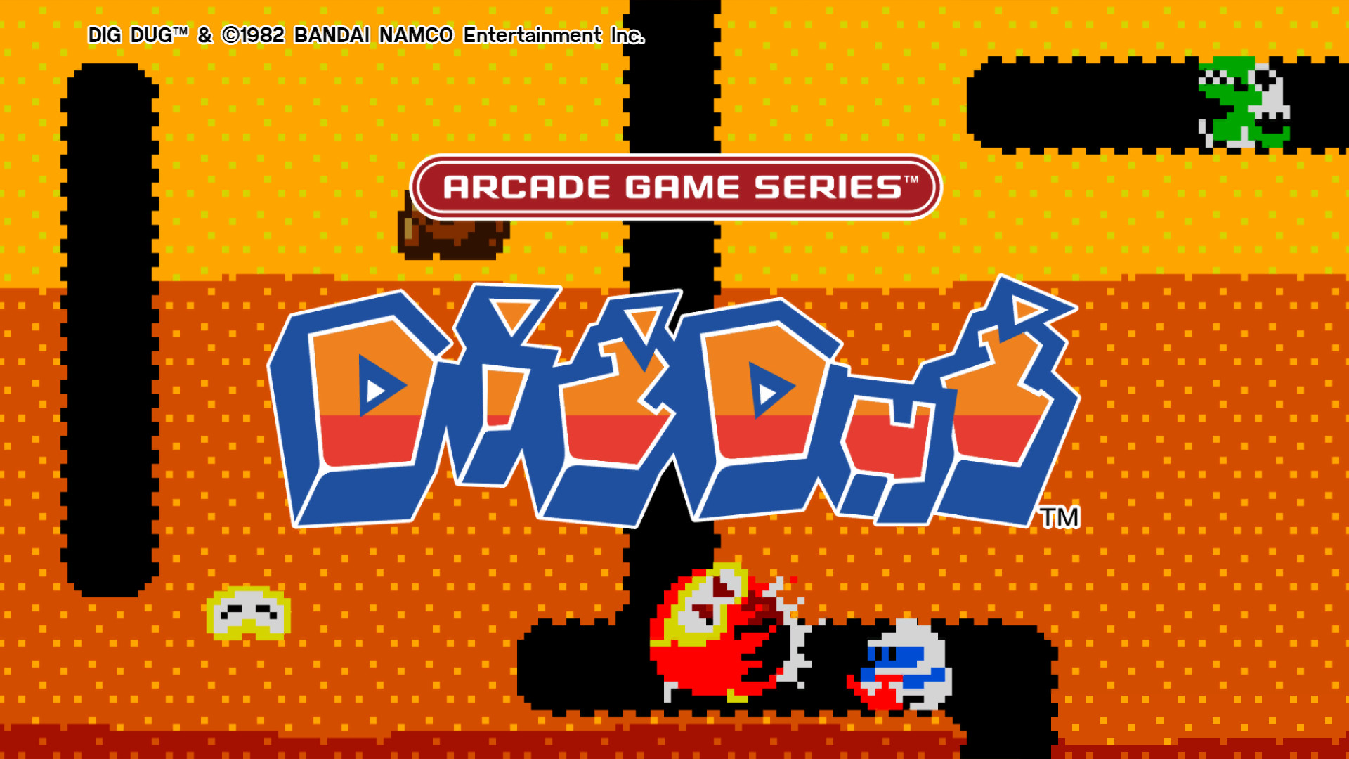 ARCADE GAME SERIES: DIG DUG official in-game screenshot 1