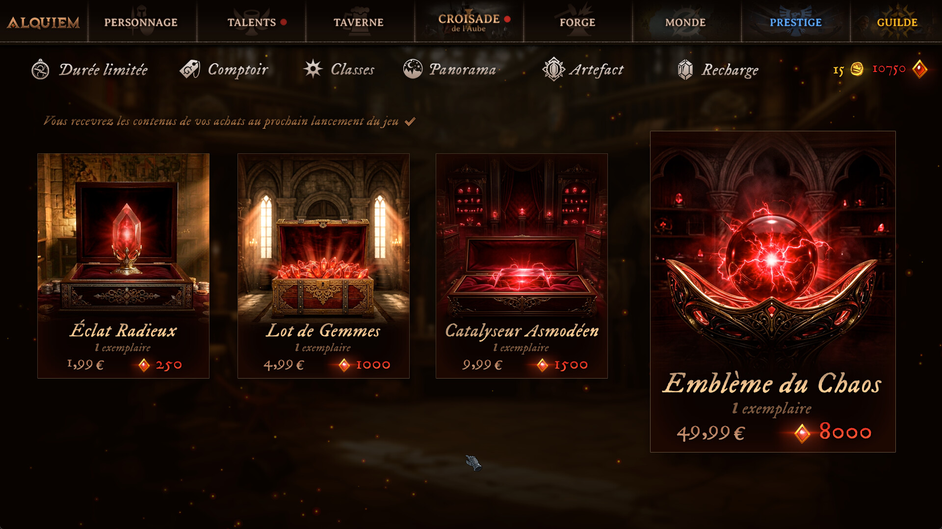 Alquiem - Emblème du Chaos official in-game screenshot 1
