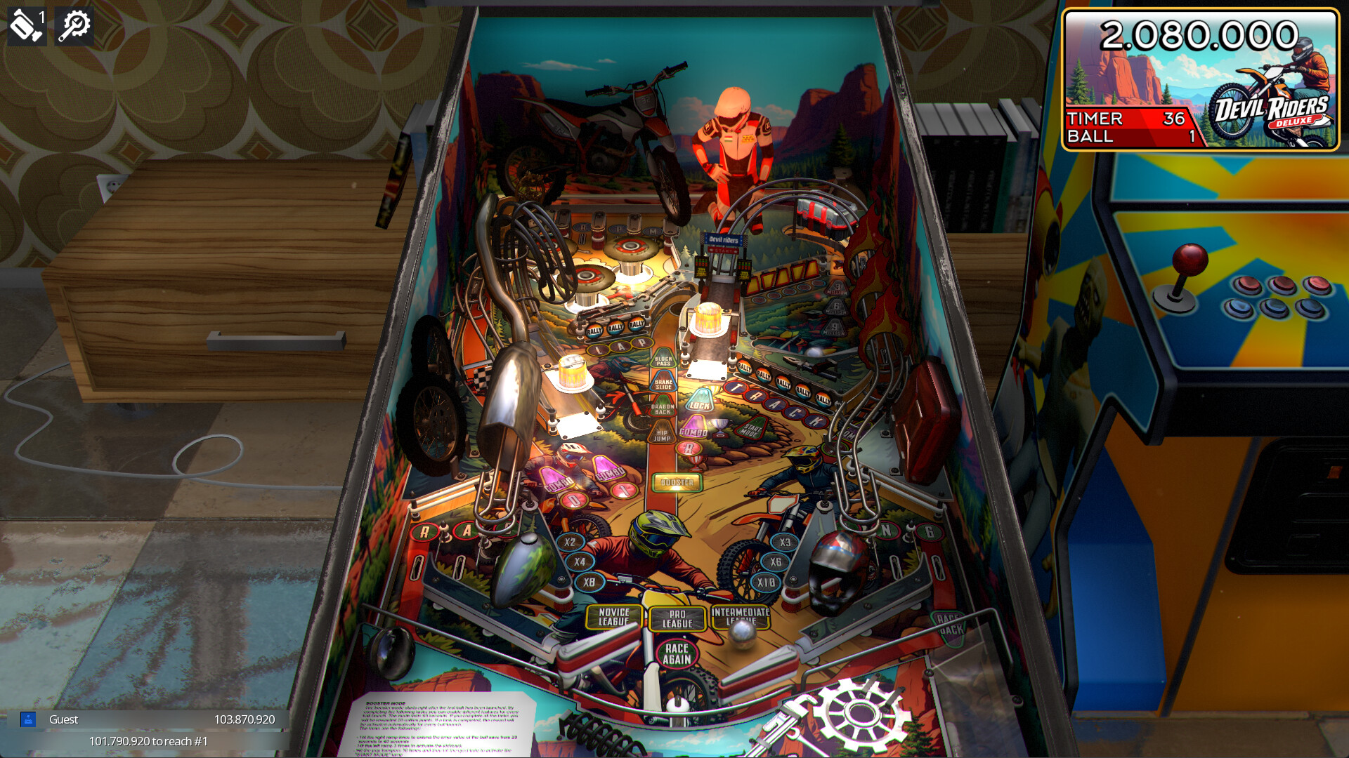 Zaccaria Pinball - Devil Riders Deluxe Pinball Table official in-game screenshot 1