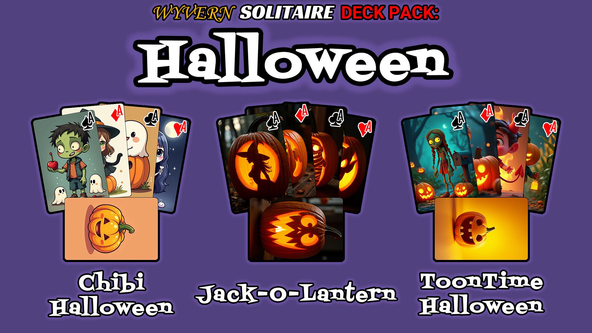 Wyvern Solitaire Deck Pack: Halloween official in-game screenshot 1