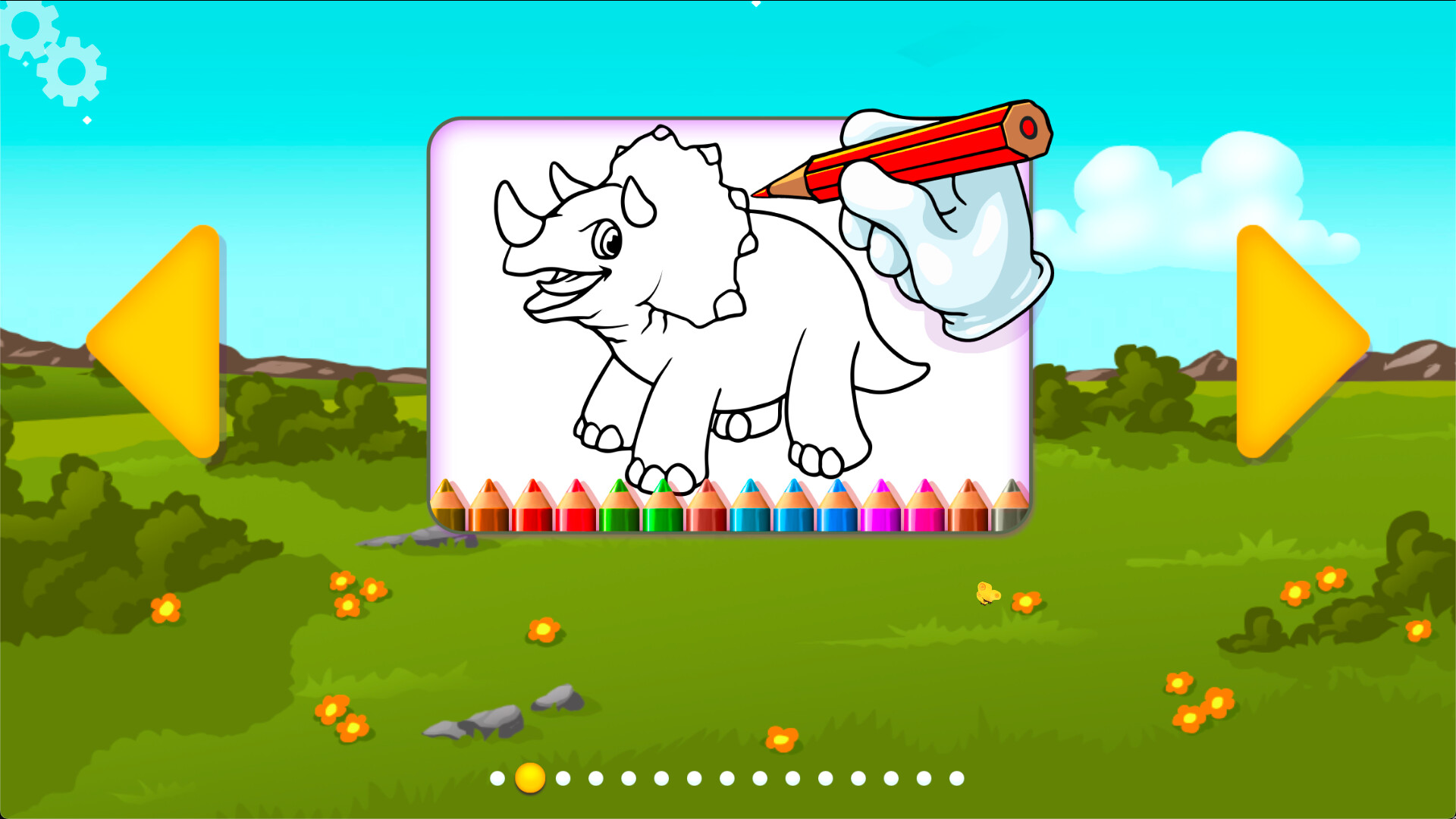 Animal Coloring Books for Kids & Toddlers - Dinosaurs official in-game screenshot 1