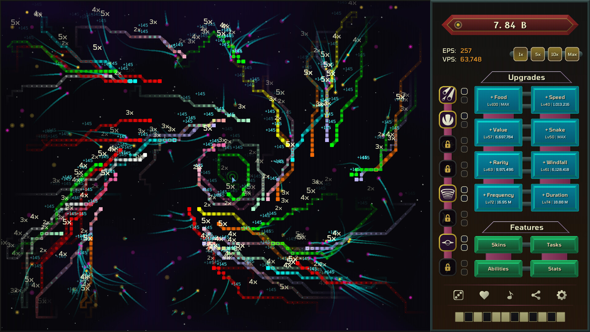 Auto Snakes in Outer Space official in-game screenshot 1
