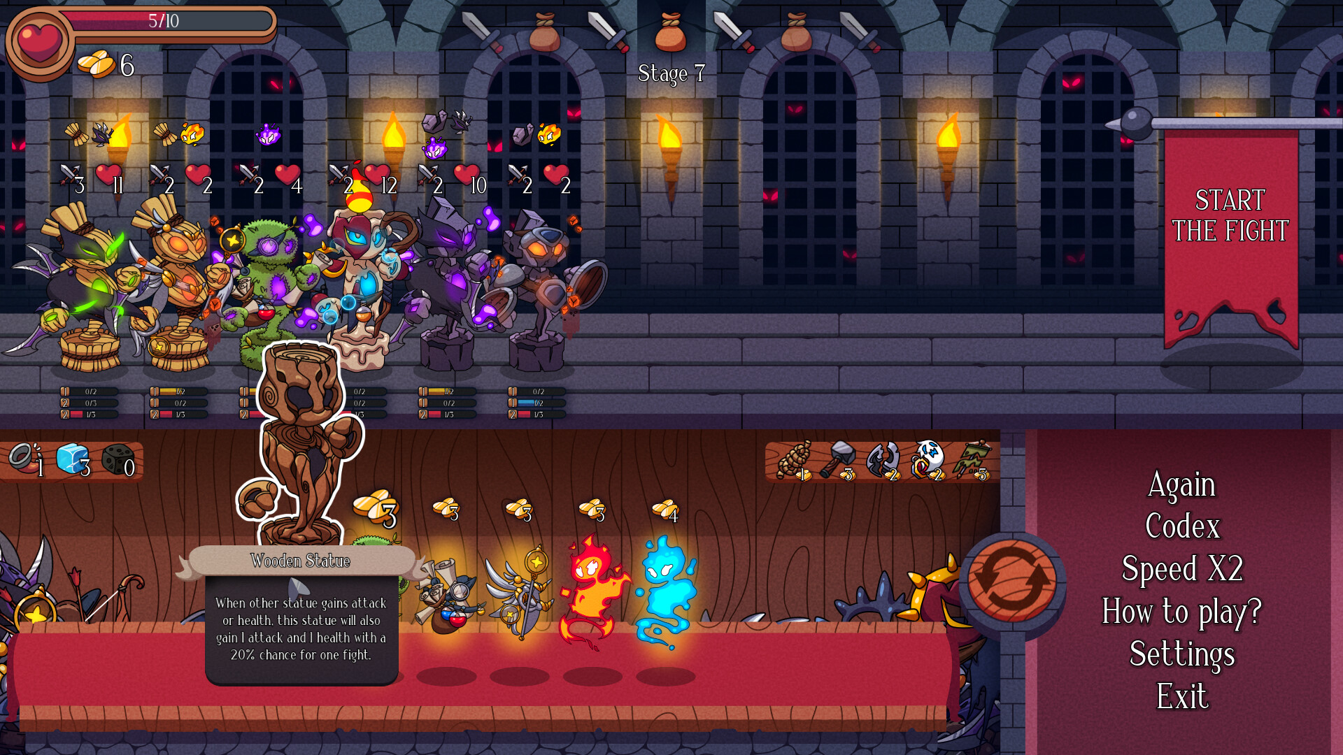 Auto Statue Battle: the forces of evil official in-game screenshot 1