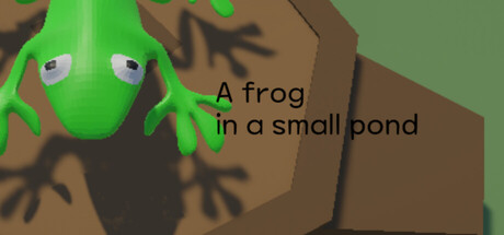 A frog in a small pond cover artwork