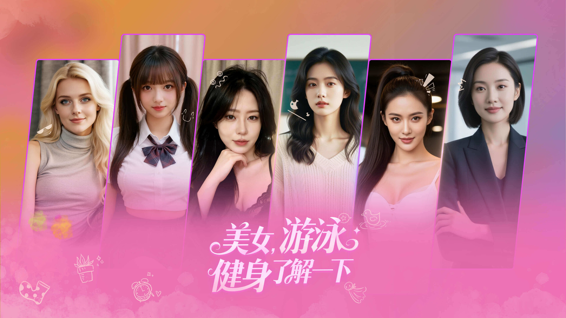 美女,游泳健身了解一下 official in-game screenshot 1