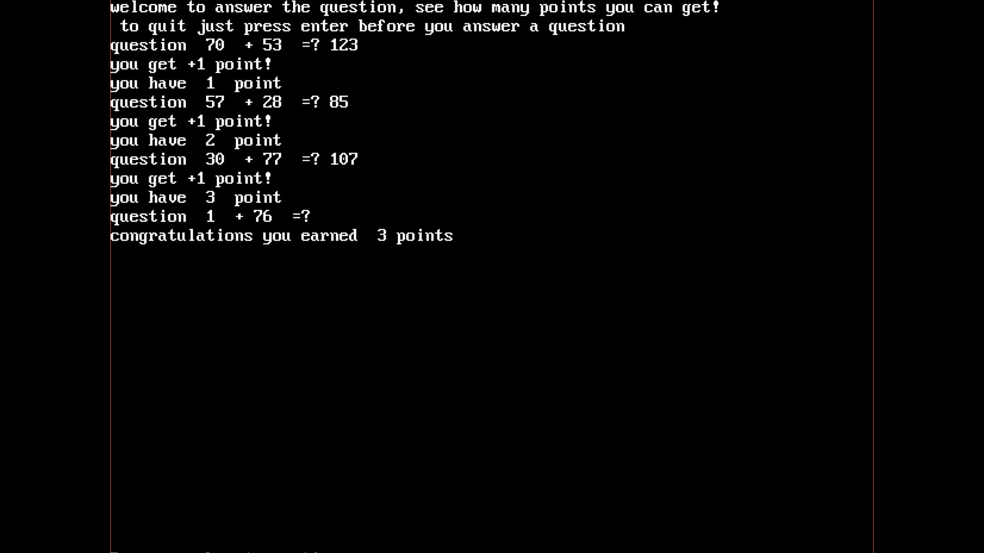 Answer The Question official in-game screenshot 1
