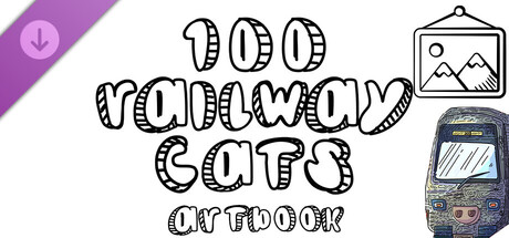 100 Railway Cats - Artbook cover artwork