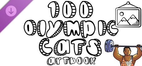 100 Olympic Cats - Artbook cover artwork