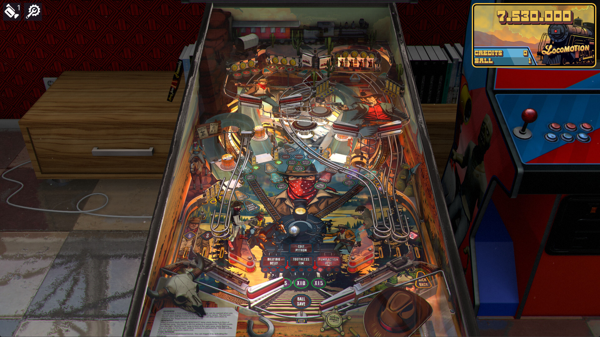 Zaccaria Pinball - Locomotion Deluxe Pinball Table official in-game screenshot 1