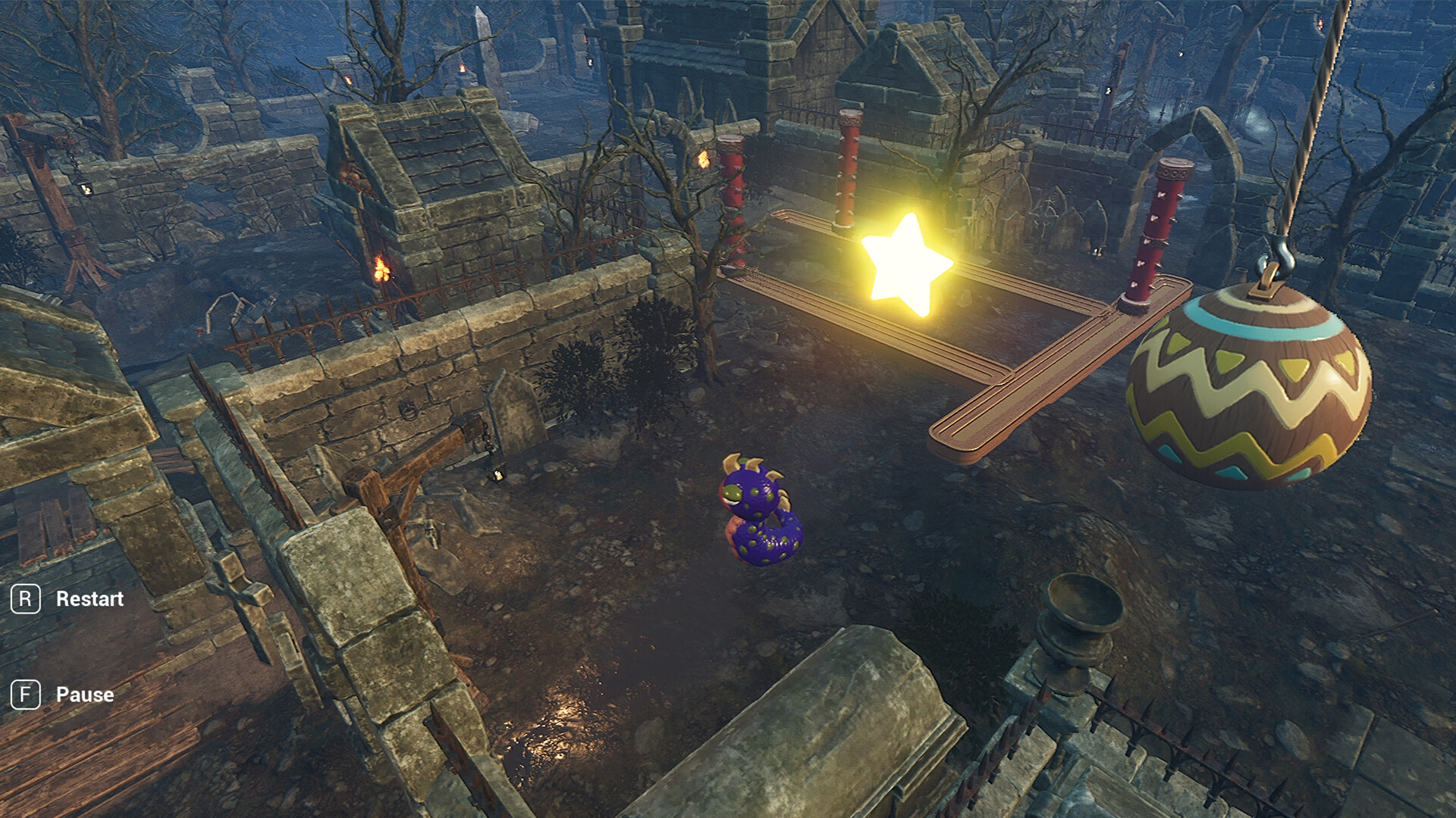 Worm in horror place official in-game screenshot 1