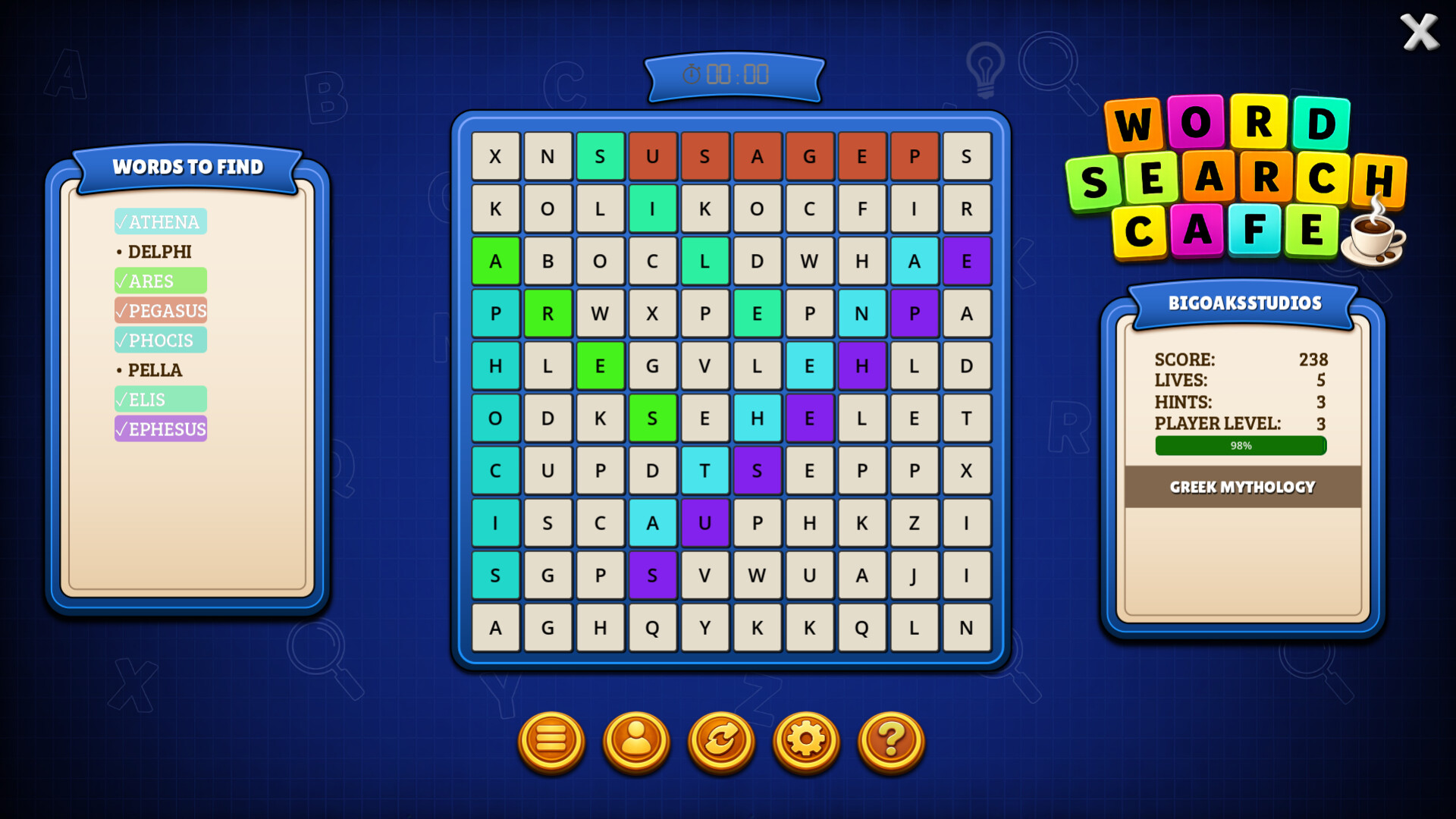 Word Search Cafe official in-game screenshot 1