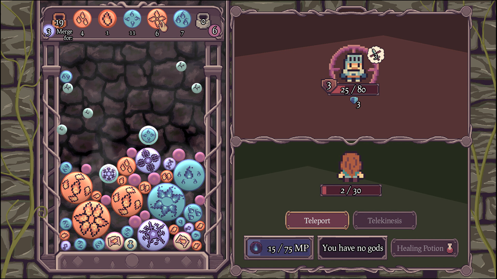 Ball, Fall, Dungeon Crawl official in-game screenshot 1