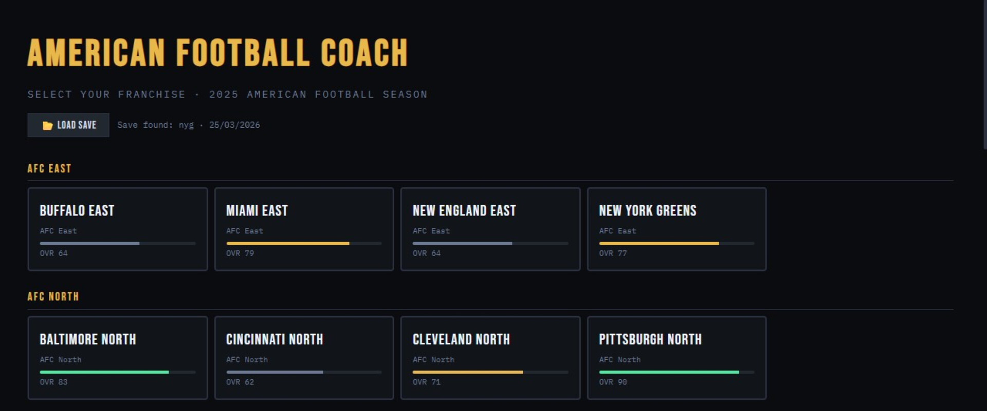 American Football Coach official in-game screenshot 1