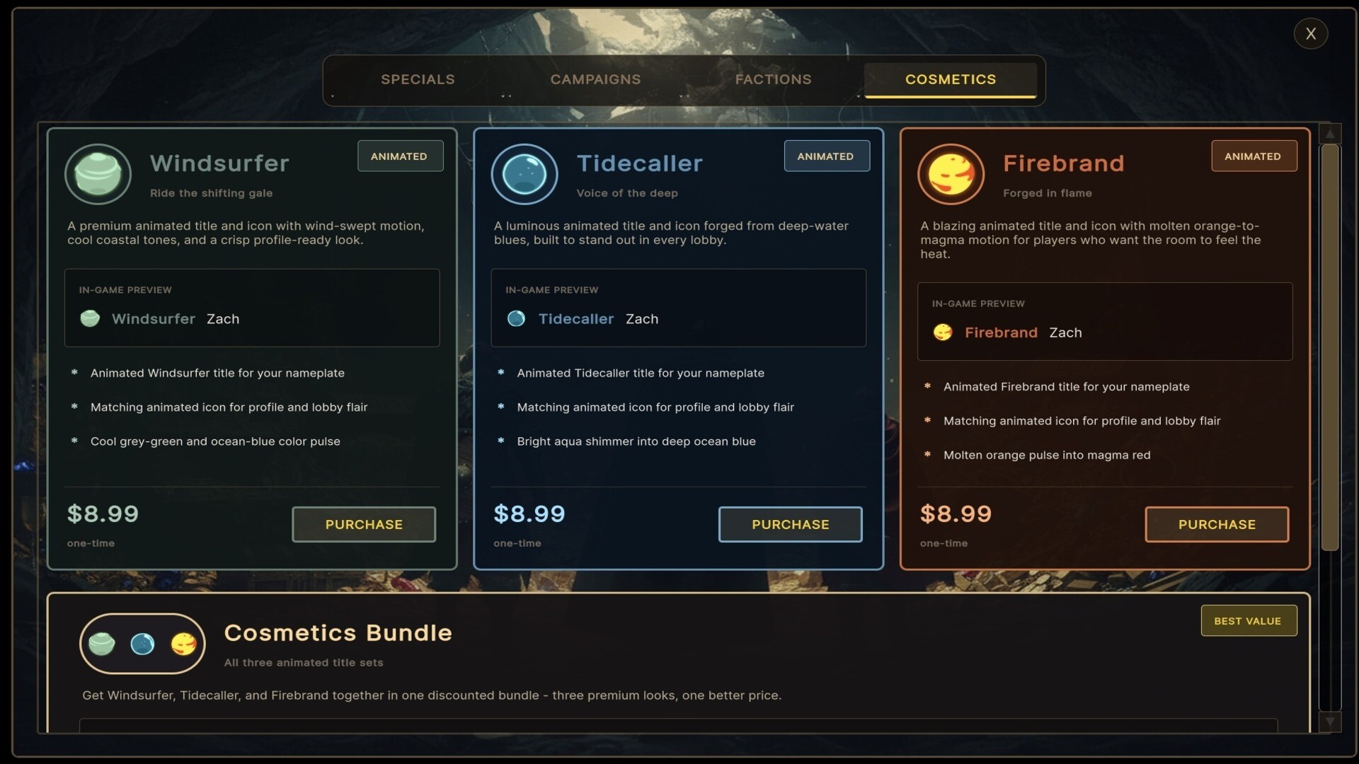 Age of Gods - Cosmetics - Tidecaller official in-game screenshot 1