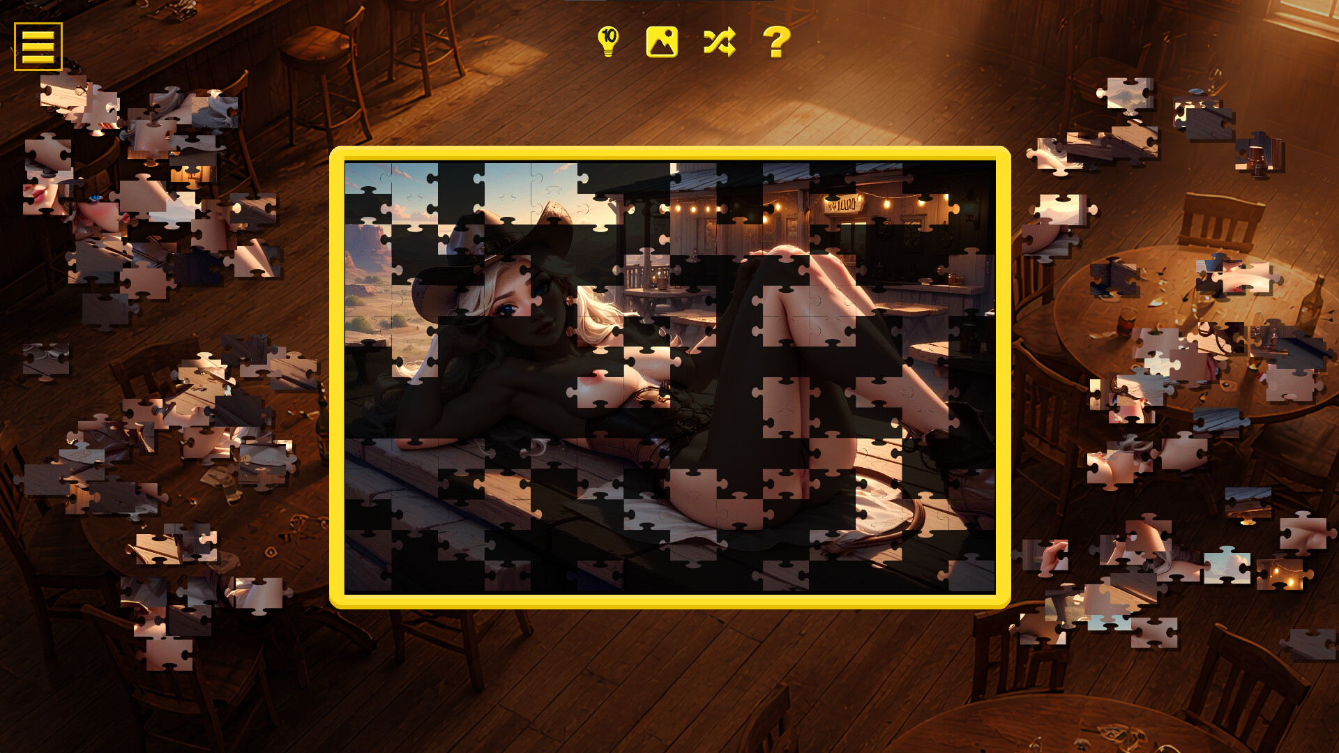 Wild West Desire - Naughty Jigsaw official in-game screenshot 1