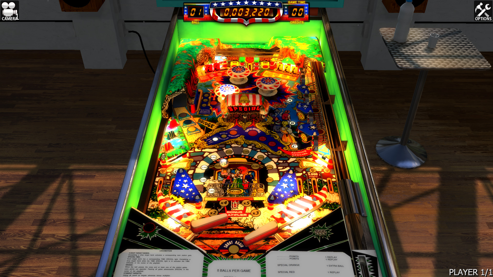 Zaccaria Pinball - Locomotion Table official in-game screenshot 1
