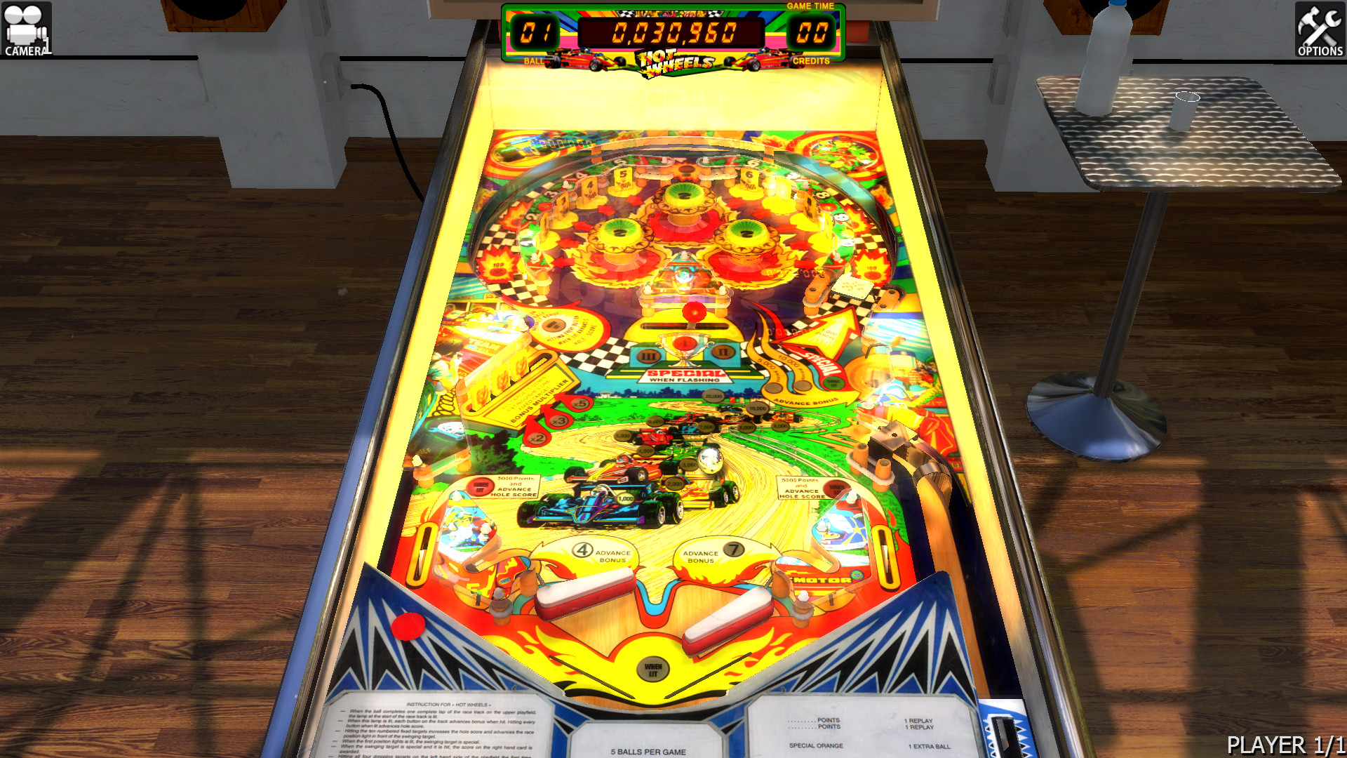 Zaccaria Pinball - Hot Wheels Table official in-game screenshot 1