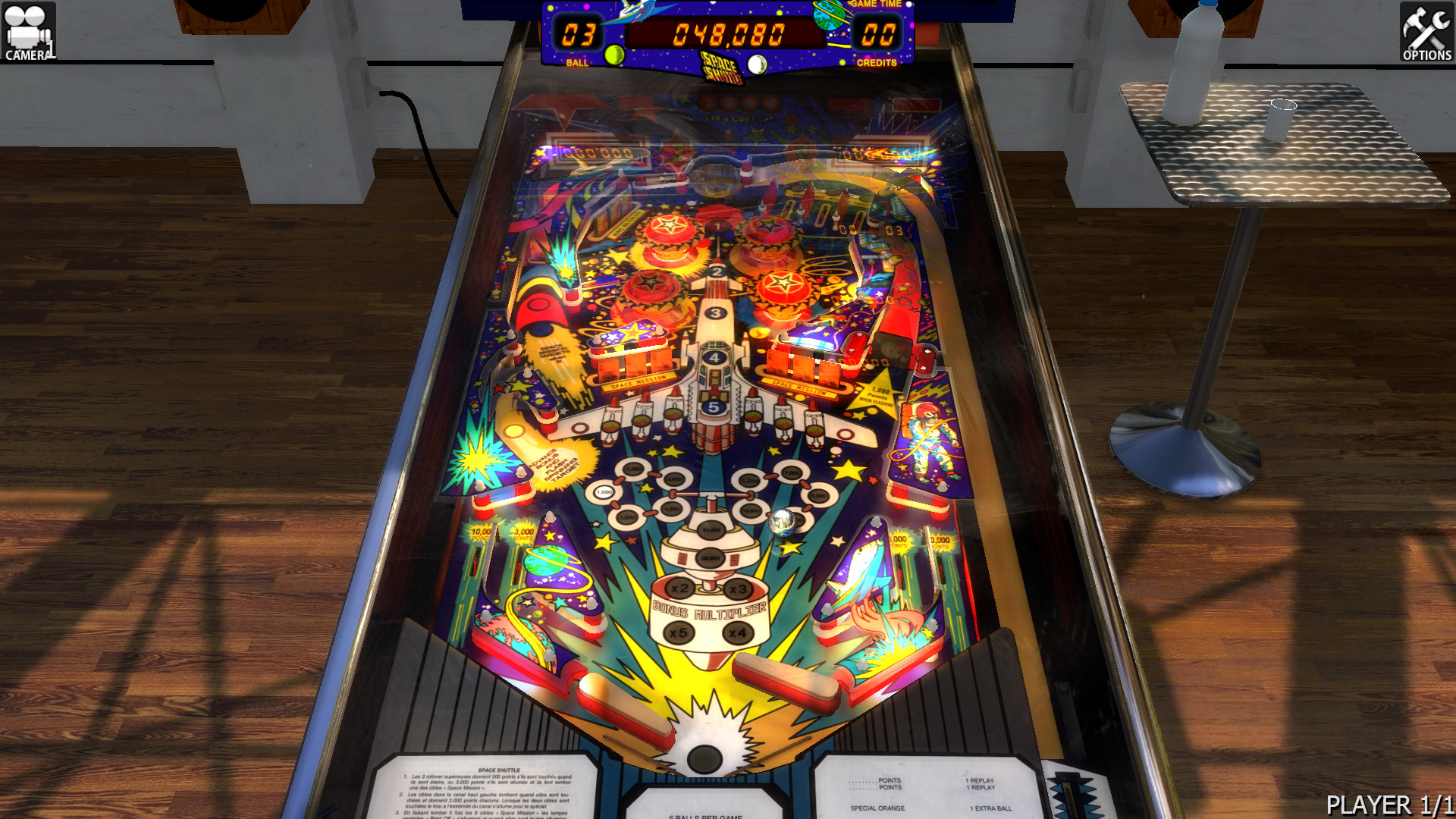 Zaccaria Pinball - Space Shuttle Table official in-game screenshot 1