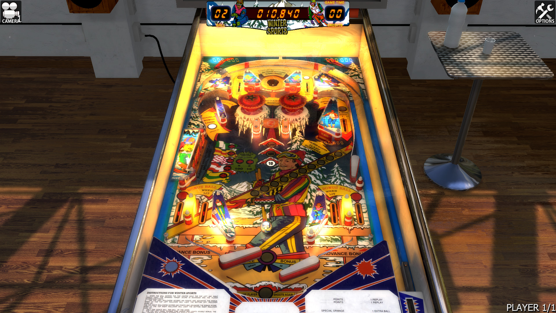 Zaccaria Pinball - Winter Sports Table official in-game screenshot 1