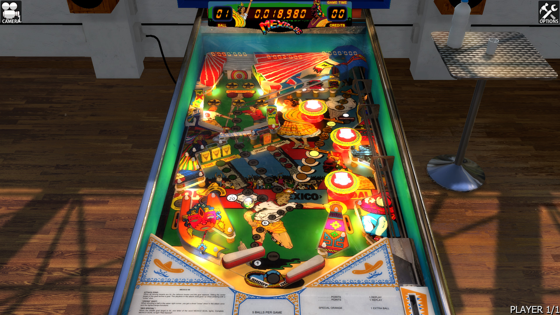 Zaccaria Pinball - Mexico '86 Table official in-game screenshot 1