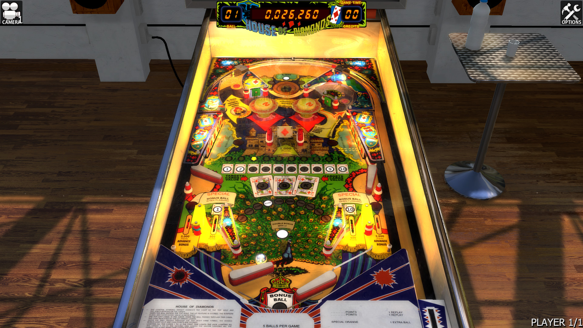 Zaccaria Pinball - House of Diamonds Table official in-game screenshot 1
